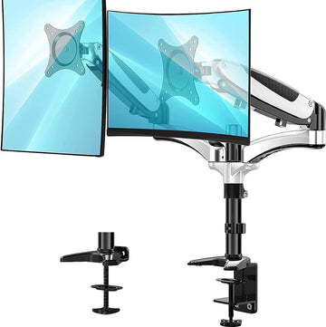HUANUO Dual Monitor Arm Stand, www.dukaansey.pk