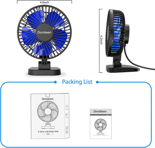 Small Desk Fan 4 Inch dukaansey.pk