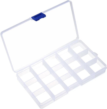 5pcs Clear Rectangle Plastic Storage Box dukaansey.pk