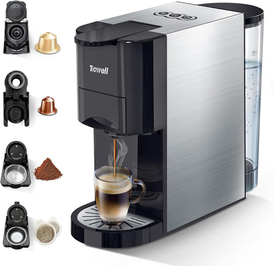 TICWELL 4-in-1 Capsule Coffee Machine dukaansey.pk