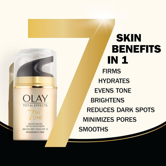 Olay Total Effects, 7 in 1, Moisturizer With SunScreen Fragrance Free, 1.7 oz dukaansey.pk