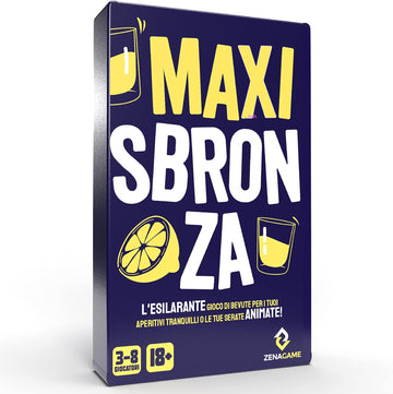 ZENAGAME Maxi Sbronza Italian drinking game with cards  dukaansey.pk