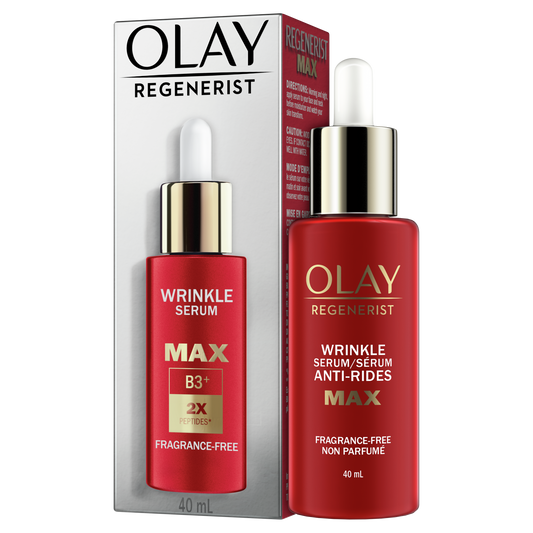 Olay Regenerist MAX Wrinkle Serum with Peptides, Fragrance Free 1.3 oz dukaansey.pk