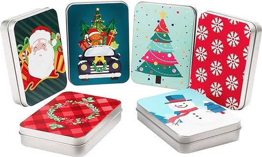 6pcs Christmas Tin Boxes dukaansey.pk